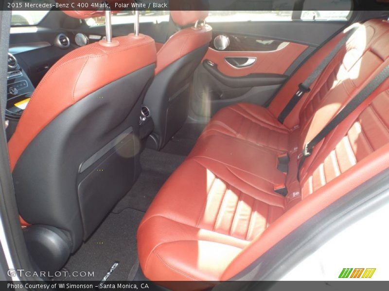 Polar White / Black 2015 Mercedes-Benz C 400 4Matic