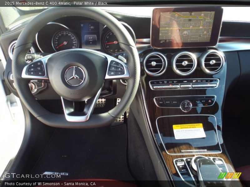 Polar White / Black 2015 Mercedes-Benz C 400 4Matic