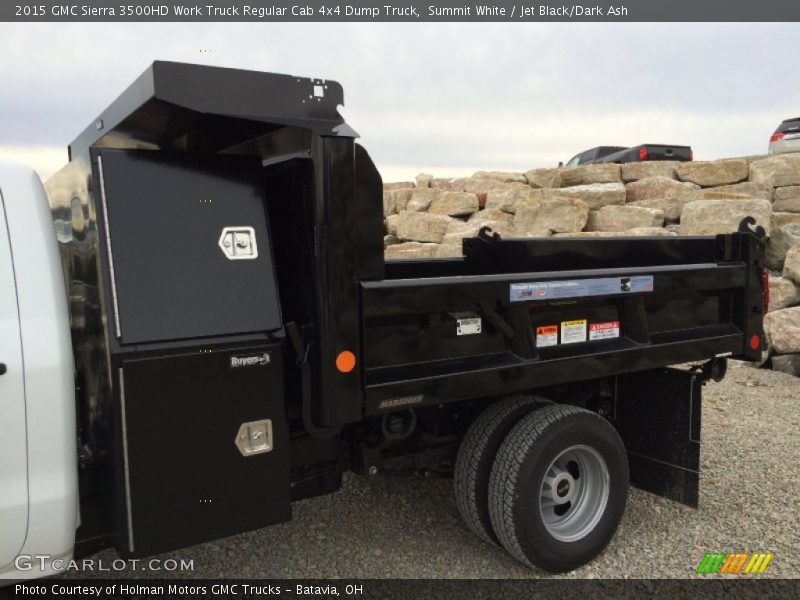 Summit White / Jet Black/Dark Ash 2015 GMC Sierra 3500HD Work Truck Regular Cab 4x4 Dump Truck