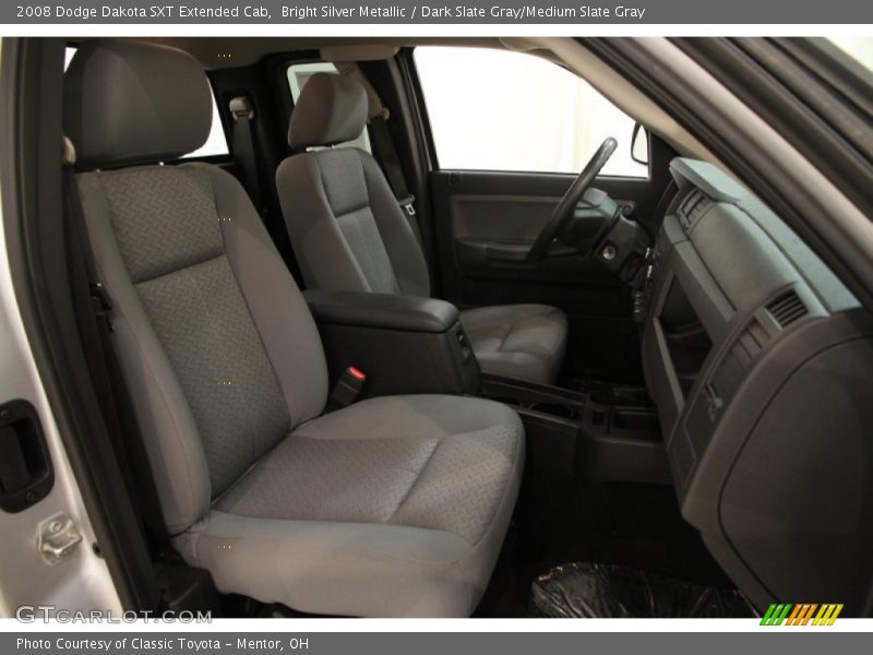 Bright Silver Metallic / Dark Slate Gray/Medium Slate Gray 2008 Dodge Dakota SXT Extended Cab
