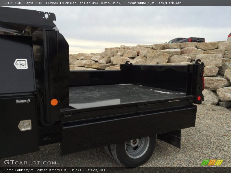 Summit White / Jet Black/Dark Ash 2015 GMC Sierra 3500HD Work Truck Regular Cab 4x4 Dump Truck