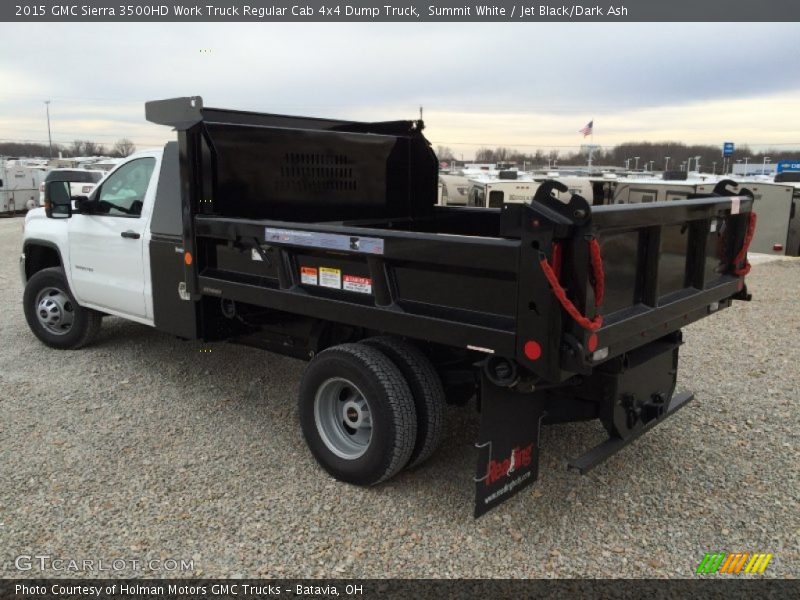 Summit White / Jet Black/Dark Ash 2015 GMC Sierra 3500HD Work Truck Regular Cab 4x4 Dump Truck