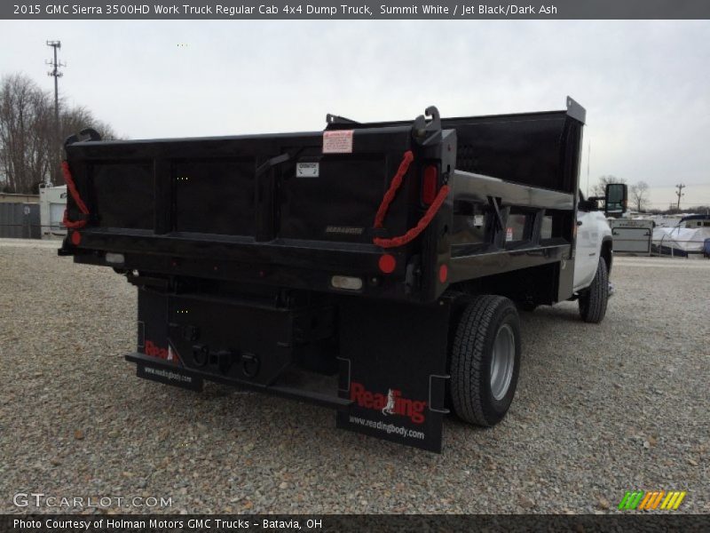 Summit White / Jet Black/Dark Ash 2015 GMC Sierra 3500HD Work Truck Regular Cab 4x4 Dump Truck