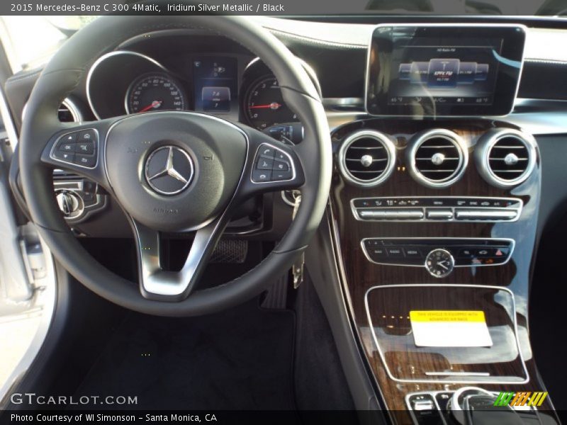 Iridium Silver Metallic / Black 2015 Mercedes-Benz C 300 4Matic