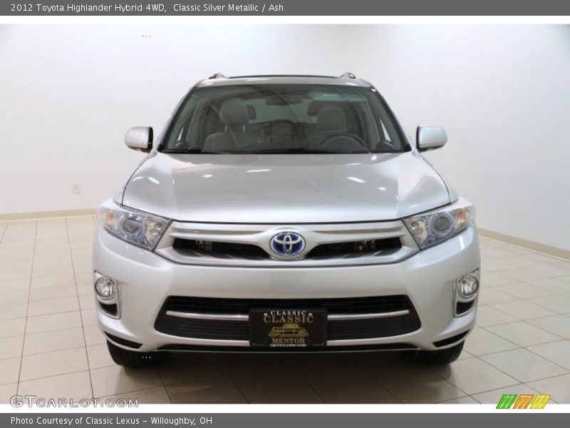 Classic Silver Metallic / Ash 2012 Toyota Highlander Hybrid 4WD