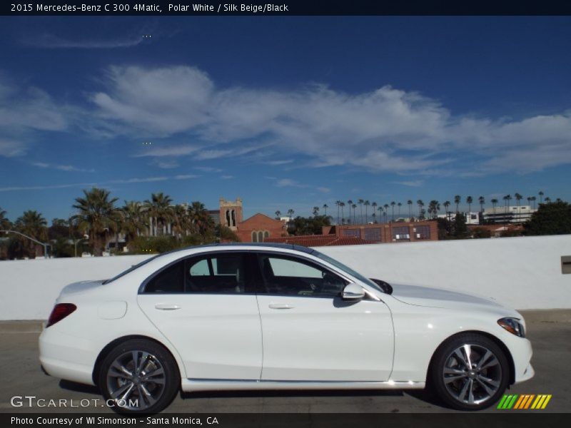 Polar White / Silk Beige/Black 2015 Mercedes-Benz C 300 4Matic