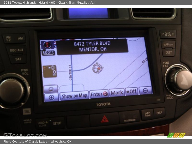 Navigation of 2012 Highlander Hybrid 4WD