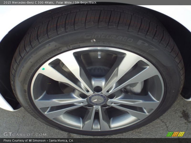 Polar White / Silk Beige/Black 2015 Mercedes-Benz C 300 4Matic