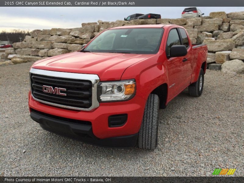 Cardinal Red / Jet Black/Dark Ash 2015 GMC Canyon SLE Extended Cab