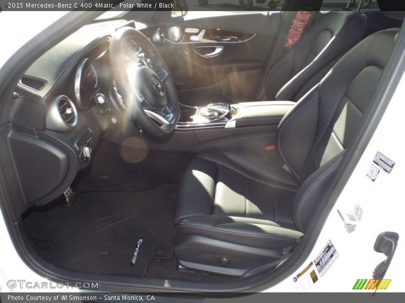 Polar White / Black 2015 Mercedes-Benz C 400 4Matic