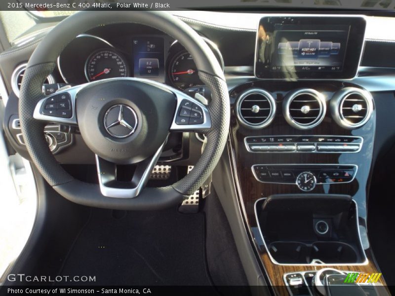 Polar White / Black 2015 Mercedes-Benz C 400 4Matic