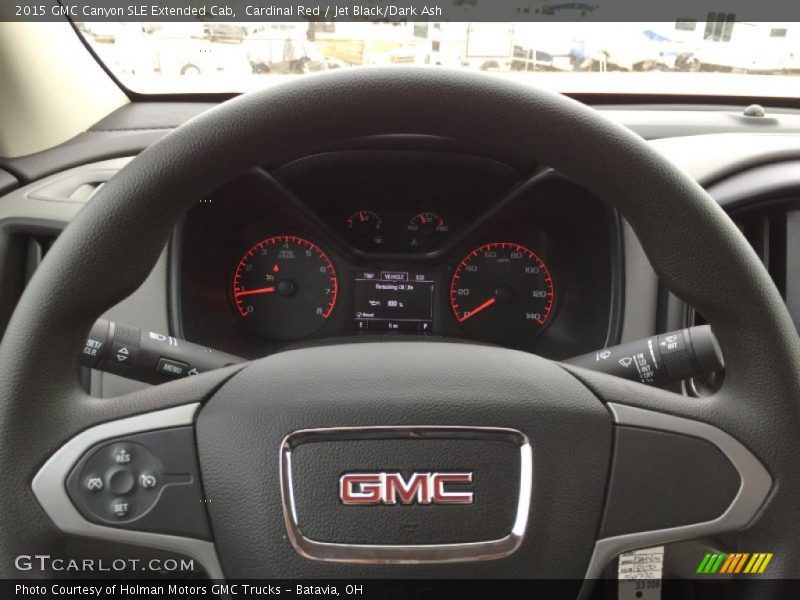 Cardinal Red / Jet Black/Dark Ash 2015 GMC Canyon SLE Extended Cab