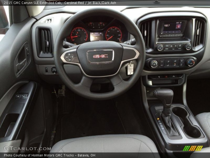 Cardinal Red / Jet Black/Dark Ash 2015 GMC Canyon SLE Extended Cab