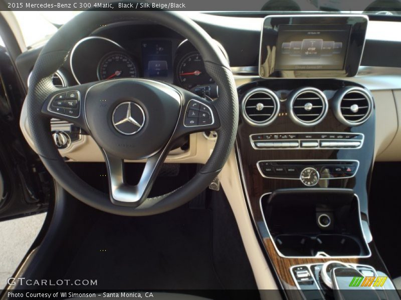 Black / Silk Beige/Black 2015 Mercedes-Benz C 300 4Matic