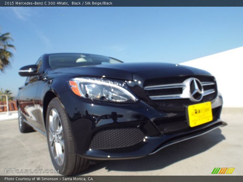 Black / Silk Beige/Black 2015 Mercedes-Benz C 300 4Matic