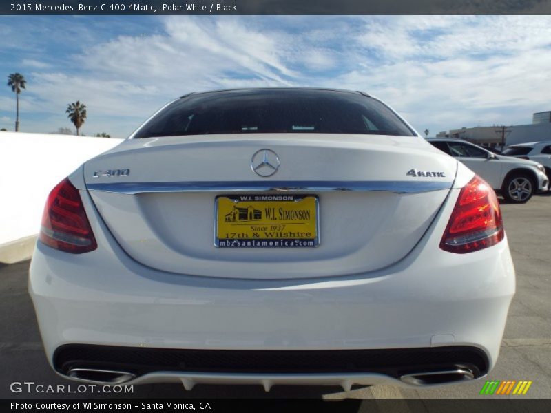 Polar White / Black 2015 Mercedes-Benz C 400 4Matic