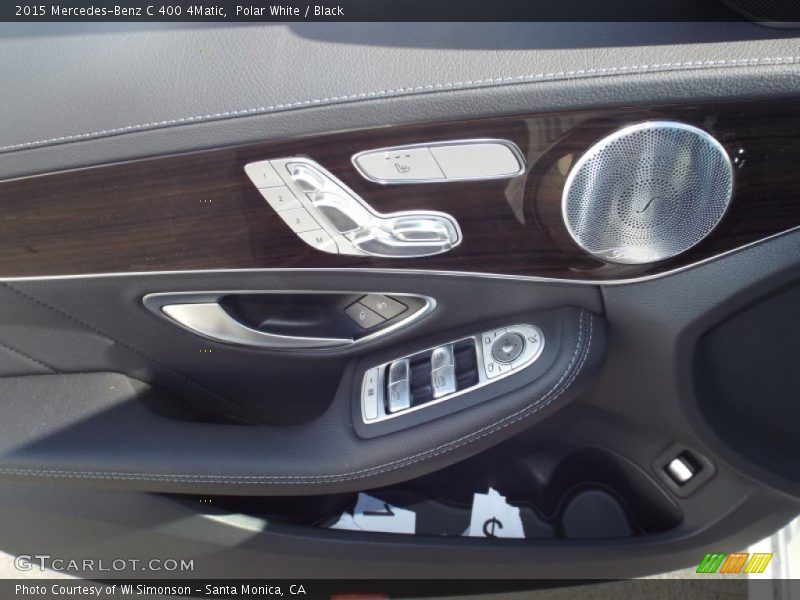 Polar White / Black 2015 Mercedes-Benz C 400 4Matic