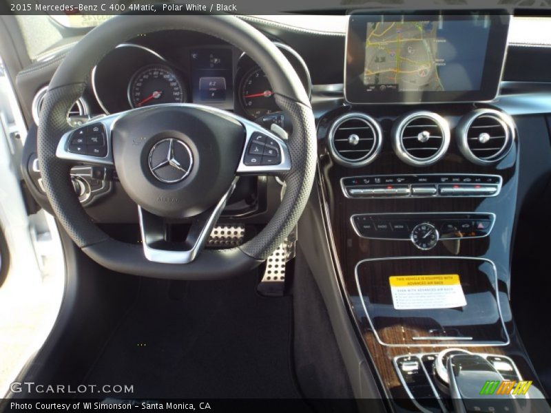 Polar White / Black 2015 Mercedes-Benz C 400 4Matic