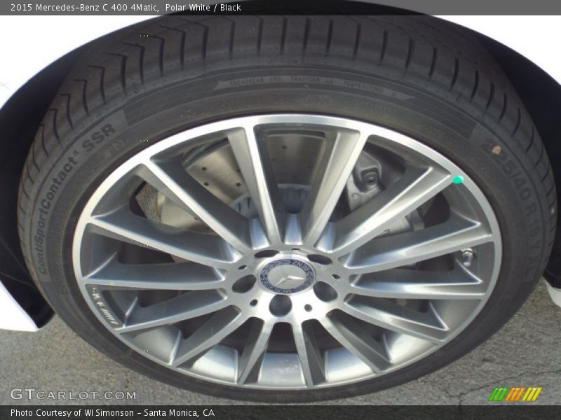 Polar White / Black 2015 Mercedes-Benz C 400 4Matic