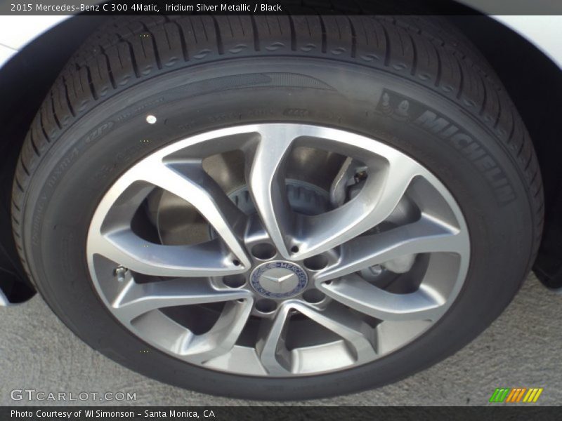 Iridium Silver Metallic / Black 2015 Mercedes-Benz C 300 4Matic