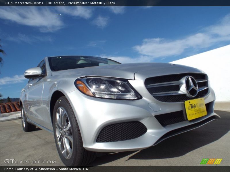 Iridium Silver Metallic / Black 2015 Mercedes-Benz C 300 4Matic