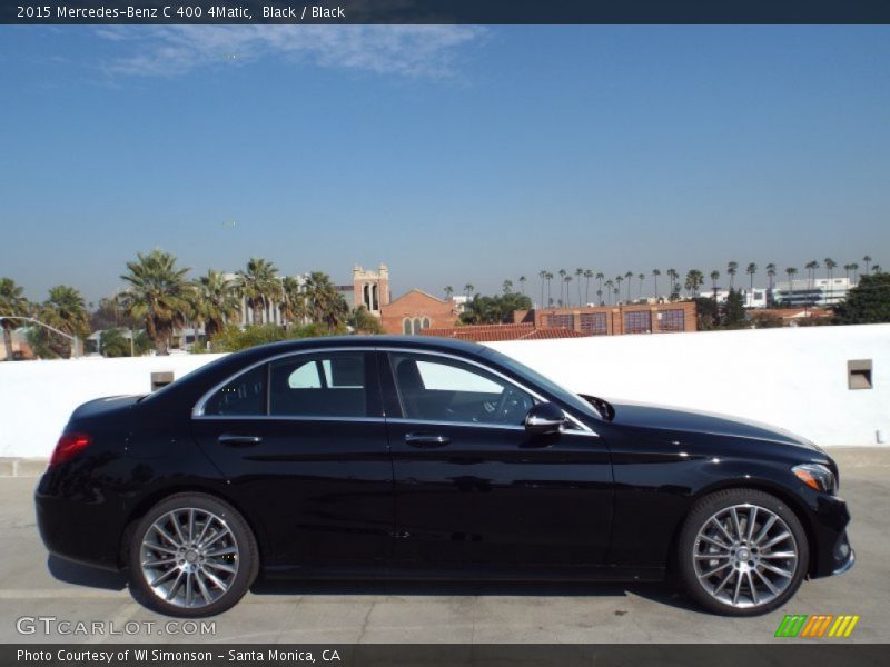 Black / Black 2015 Mercedes-Benz C 400 4Matic