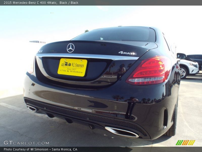 Black / Black 2015 Mercedes-Benz C 400 4Matic