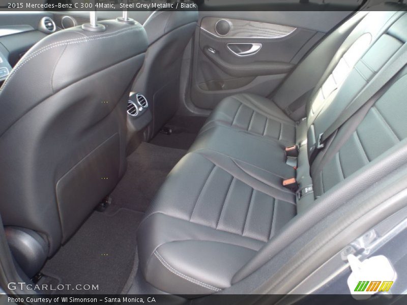 Steel Grey Metallic / Black 2015 Mercedes-Benz C 300 4Matic