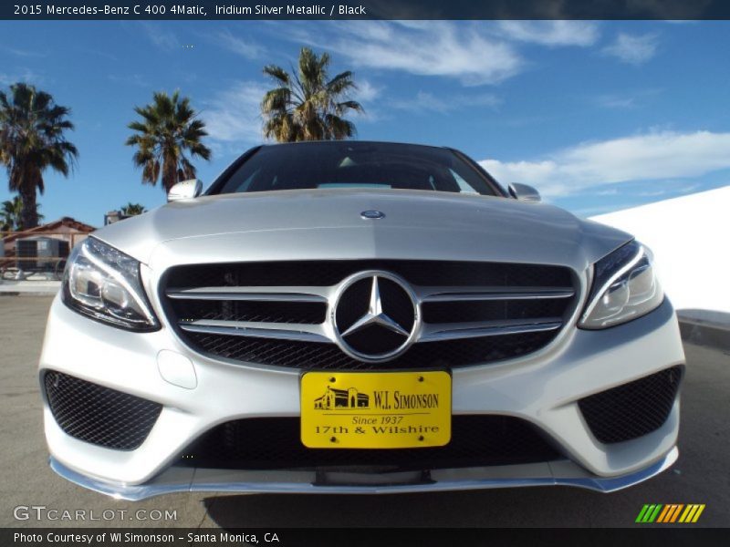 Iridium Silver Metallic / Black 2015 Mercedes-Benz C 400 4Matic