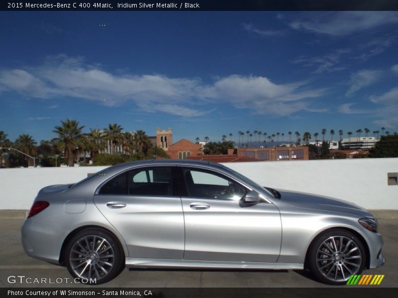 Iridium Silver Metallic / Black 2015 Mercedes-Benz C 400 4Matic