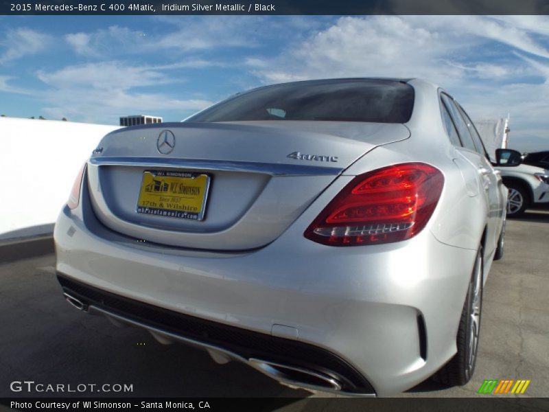 Iridium Silver Metallic / Black 2015 Mercedes-Benz C 400 4Matic