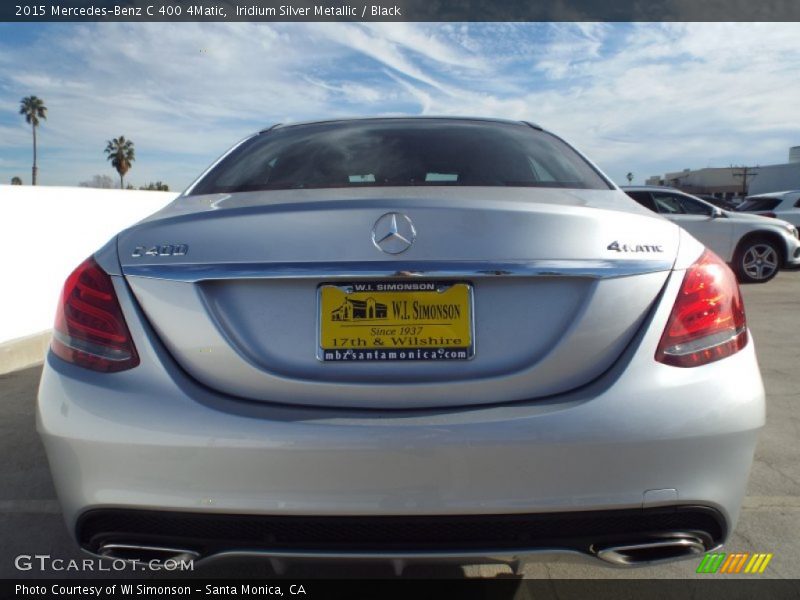 Iridium Silver Metallic / Black 2015 Mercedes-Benz C 400 4Matic