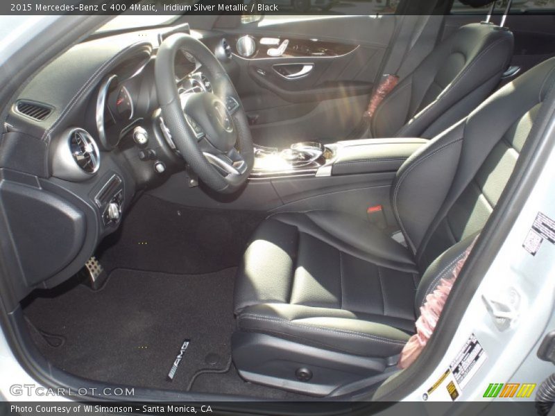 Iridium Silver Metallic / Black 2015 Mercedes-Benz C 400 4Matic