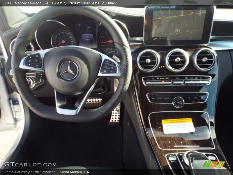 Iridium Silver Metallic / Black 2015 Mercedes-Benz C 400 4Matic
