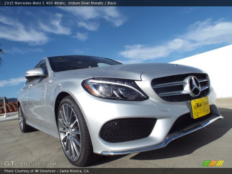 Iridium Silver Metallic / Black 2015 Mercedes-Benz C 400 4Matic