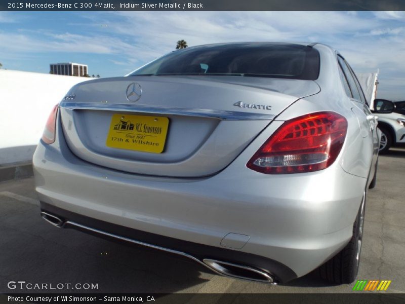Iridium Silver Metallic / Black 2015 Mercedes-Benz C 300 4Matic