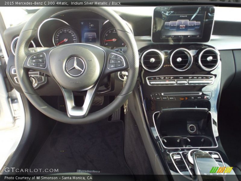 Iridium Silver Metallic / Black 2015 Mercedes-Benz C 300 4Matic