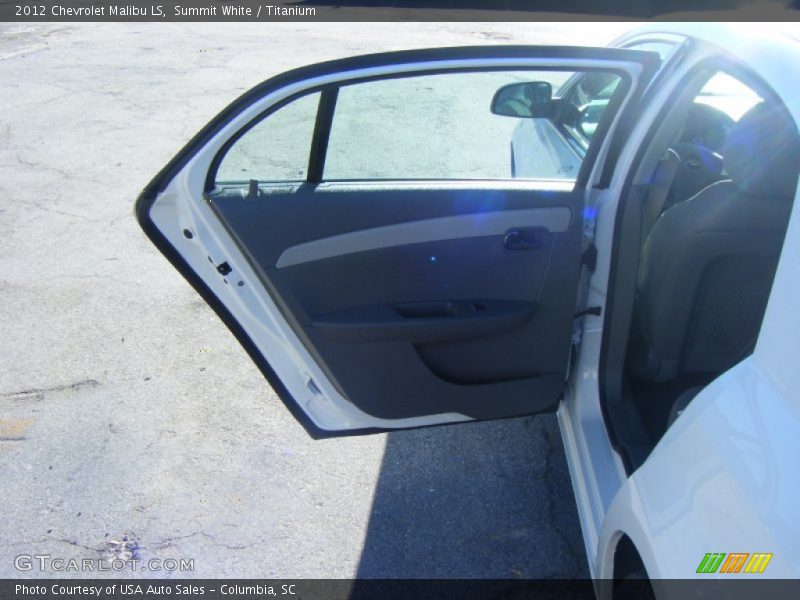 Summit White / Titanium 2012 Chevrolet Malibu LS