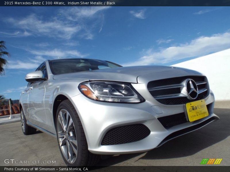 Iridium Silver Metallic / Black 2015 Mercedes-Benz C 300 4Matic