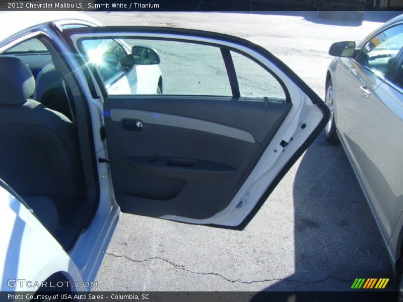 Summit White / Titanium 2012 Chevrolet Malibu LS