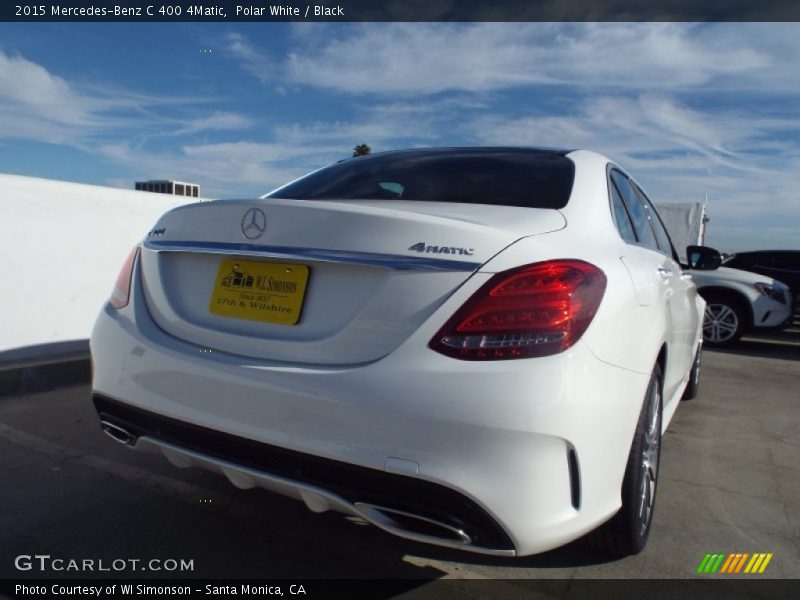 Polar White / Black 2015 Mercedes-Benz C 400 4Matic