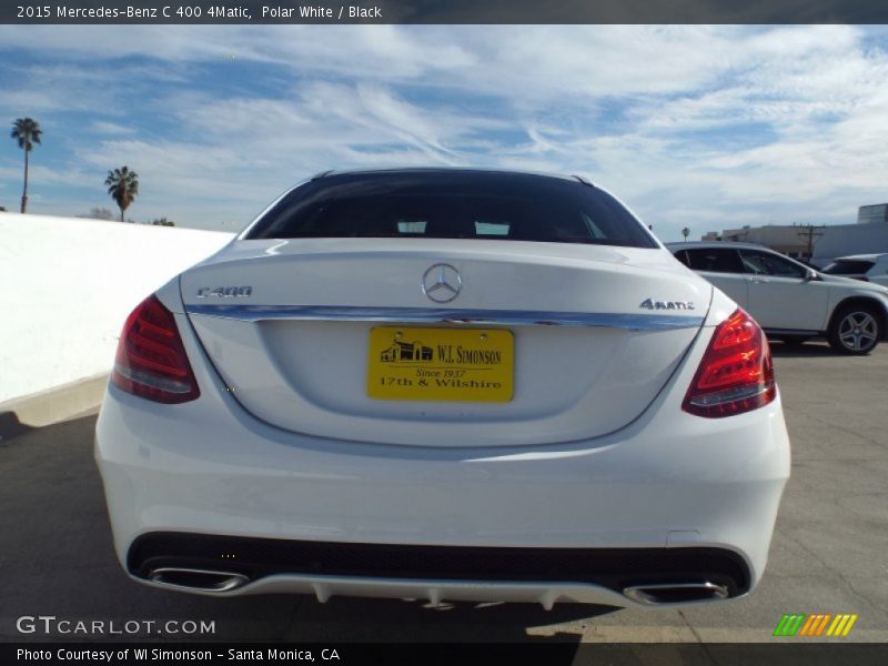 Polar White / Black 2015 Mercedes-Benz C 400 4Matic