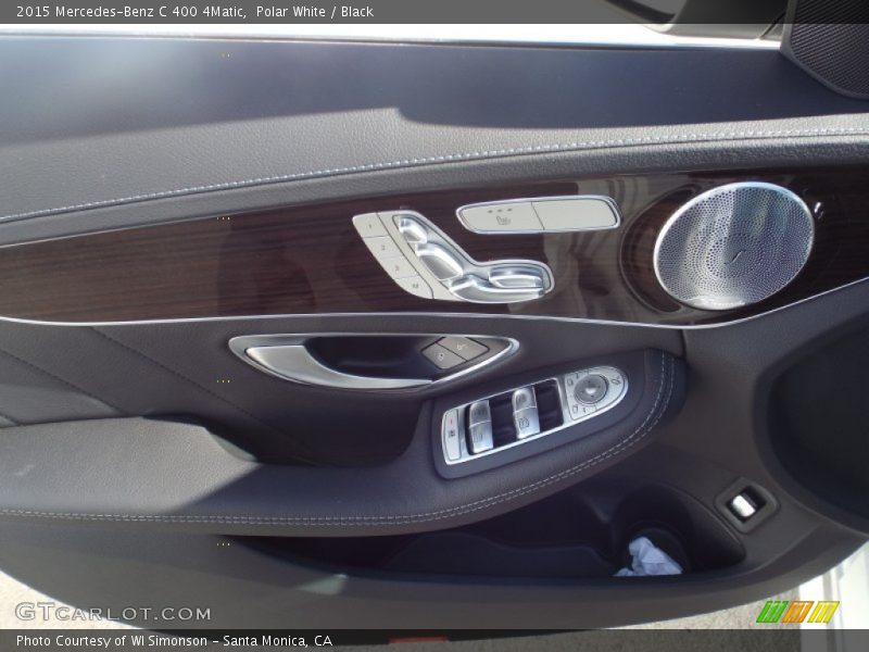 Polar White / Black 2015 Mercedes-Benz C 400 4Matic