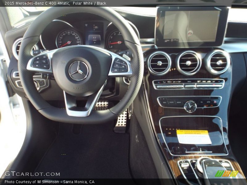 Polar White / Black 2015 Mercedes-Benz C 400 4Matic