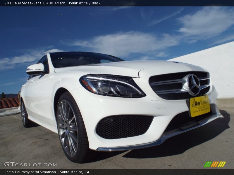 Polar White / Black 2015 Mercedes-Benz C 400 4Matic