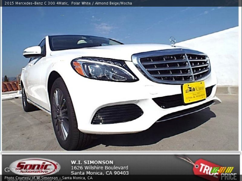 Polar White / Almond Beige/Mocha 2015 Mercedes-Benz C 300 4Matic