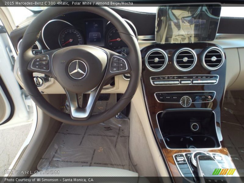Polar White / Almond Beige/Mocha 2015 Mercedes-Benz C 300 4Matic