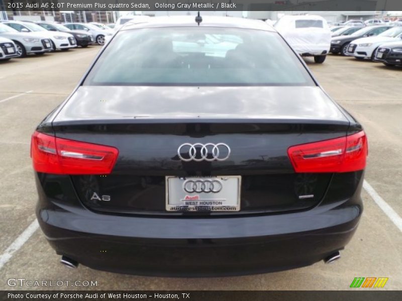 Oolong Gray Metallic / Black 2015 Audi A6 2.0T Premium Plus quattro Sedan