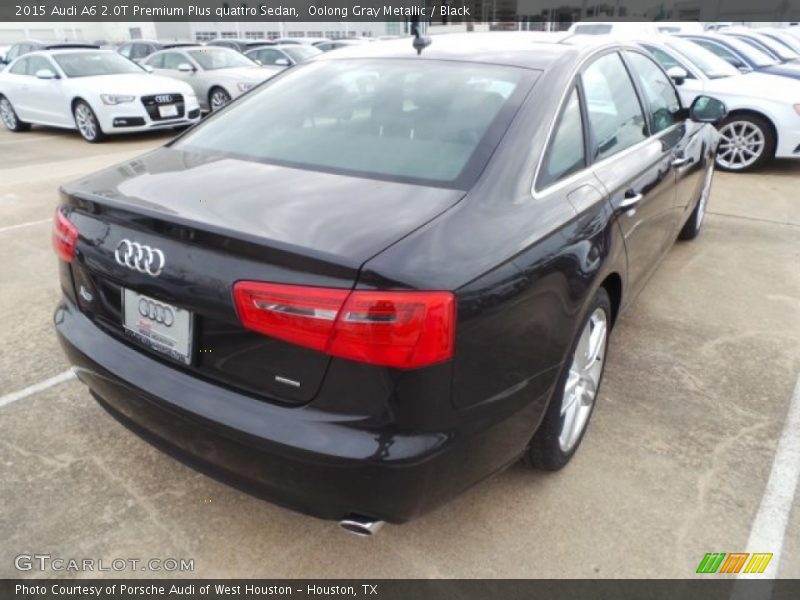 Oolong Gray Metallic / Black 2015 Audi A6 2.0T Premium Plus quattro Sedan