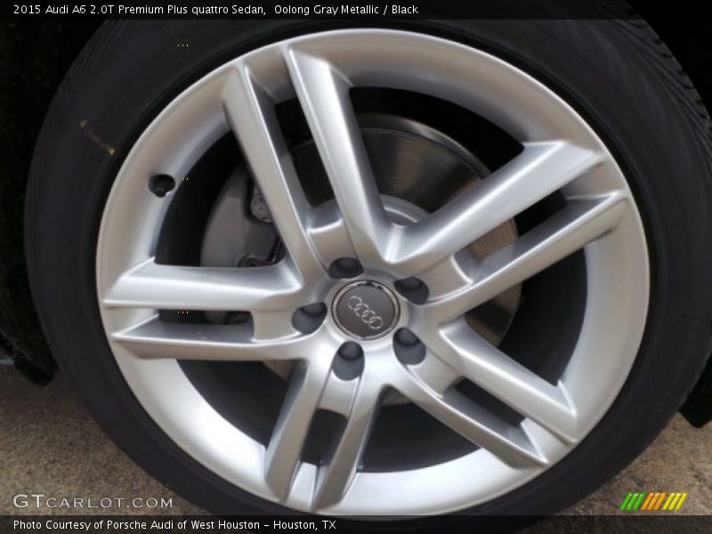 Oolong Gray Metallic / Black 2015 Audi A6 2.0T Premium Plus quattro Sedan